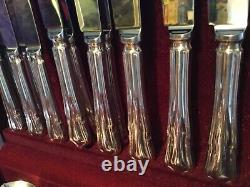 Vintage Oneida Brand Silver EPNS Cutlery Canteen 66 Piece Eight Dinner Settings