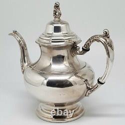 Vintage Oneida Silver Plated Holloware Tea / Coffee Set Made in U. S. A With Tray