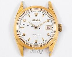 Vintage Original Rolex Gold Plated Oysterdate Precision 6494 with Roulette Date