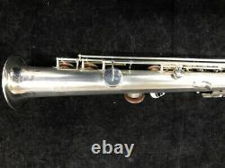 Vintage Original Silver Plated Buescher True Tone Soprano Sax Serial # 238118