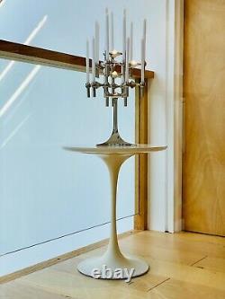 Vintage Original Stoff Nagel Candelabra, Base, Eight Triple Holders & Candles