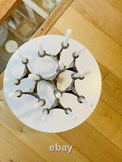 Vintage Original Stoff Nagel Candelabra, Base, Eight Triple Holders & Candles