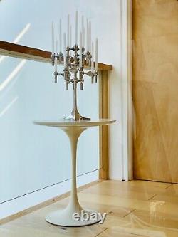 Vintage Original Stoff Nagel Candelabra, Base, Eight Triple Holders & Candles