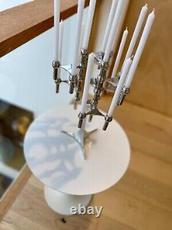 Vintage Original Stoff Nagel Candelabra, Base, Eight Triple Holders & Candles