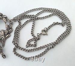 Vintage Penca Balangandan Silver Plated Slave Charm Pendant Necklace