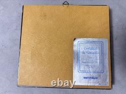 Vintage Picture artistic silver plate 999% Italy Italian Town