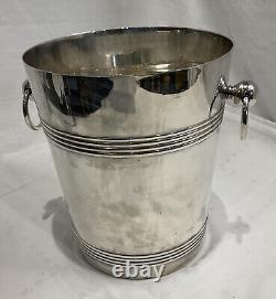 Vintage Produx France Silver Plate Champagne Ice Bucket Bar Cooler White Wine