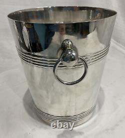 Vintage Produx France Silver Plate Champagne Ice Bucket Bar Cooler White Wine