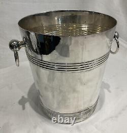 Vintage Produx France Silver Plate Champagne Ice Bucket Bar Cooler White Wine