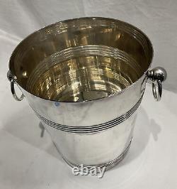 Vintage Produx France Silver Plate Champagne Ice Bucket Bar Cooler White Wine