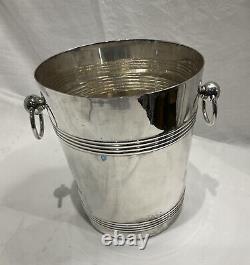 Vintage Produx France Silver Plate Champagne Ice Bucket Bar Cooler White Wine