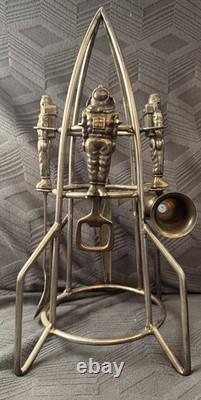 Vintage RARE International Silver Company Rocket Astronaut Bar Set NASA