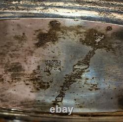 Vintage RARE SILVER PLATE VIKING SHIP Lawrence B. Smith 12 Nordic Flower Frog