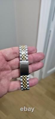 Vintage Rado Purple Horse 2 Tone Fluted Gold Dial Original 2878 ETA