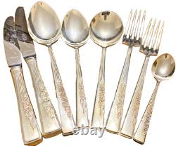 Vintage Rodd Silver Plate 44 Piece Hamilton Cutlery Setting for 6 & Canteen