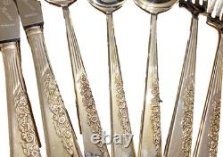 Vintage Rodd Silver Plate 44 Piece Hamilton Cutlery Setting for 6 & Canteen