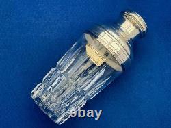 Vintage Saint Louis Cocktail Shaker Manhattan Silver Plate & Crystal