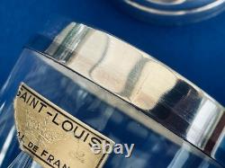 Vintage Saint Louis Cocktail Shaker Manhattan Silver Plate & Crystal