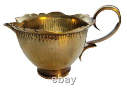 Vintage Scalloped Silver Creamer & Sugar Bowl James Deakin 1871-1930