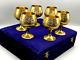 Vintage Set of Six Silver Plated Goblets in Original Box EPNS