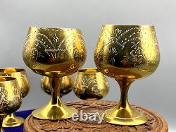 Vintage Set of Six Silver Plated Goblets in Original Box EPNS