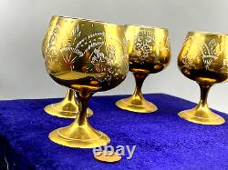 Vintage Set of Six Silver Plated Goblets in Original Box EPNS