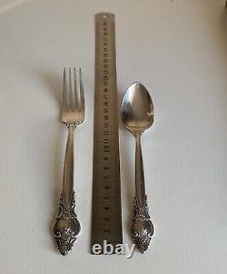 Vintage Set of Soviet Silver Plated Melhior Soviet Forks and Spoons of the USSR