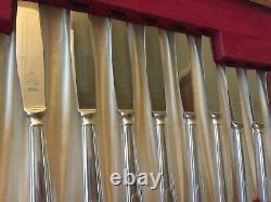 Vintage Sheffield Silver Plate Cutlery Canteen 63-Piece 6 Place Setting EPNS A1