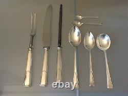 Vintage Sheffield Silver Plate Cutlery Canteen 63-Piece 6 Place Setting EPNS A1