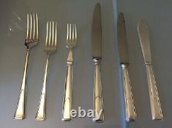 Vintage Sheffield Silver Plate Cutlery Canteen 63-Piece 6 Place Setting EPNS A1