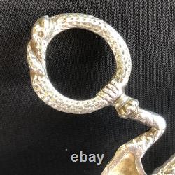Vintage Silver Metal Monkey Harlequin Sugar Nips Tongs Vintage Silver Metal Monkey Harlequin Sugar Nips Tongs