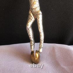 Vintage Silver Metal Monkey Harlequin Sugar Nips Tongs