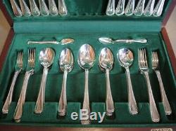 Vintage Silver Plate Community Patrician Cutlery Set for 6 people with Canteen