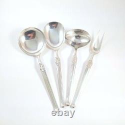 Vintage Silver Plate Danish Frigast Fleur Cutlery Set 10 person Henning Seidelin