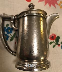Vintage Silver Plate The Plaza Hotel Coffee Tea Pot 8 Oz New York City 1927