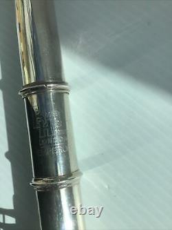 Vintage Silver Plated Boosey & Hawkes London Emperor Flute In Original Case