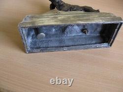 Vintage, Silver-Plated Bronzed Spelter Pointer Hunting Dog Table Lighter