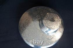 Vintage Silver-Plated Coaster & Decanter Stand Set 10-Piece- Strachan