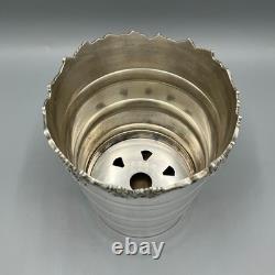 Vintage Silver Plated Ice Bucket / Small Wine Cooler Lion Handles Viners Antique