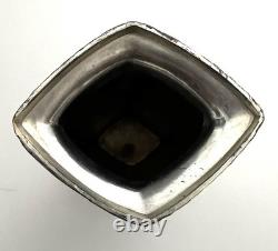 Vintage Silver Plated Japanese Kobayashi Vase Landscape 5.75- Signed 9/100