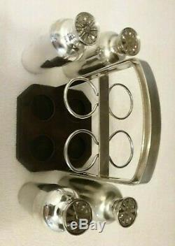 Vintage Silver Plated Napier Foursome Cocktail Shaker Set Extremely Rare