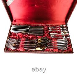 Vintage Silver-Plated Rare Auerhahn 90 Gustav Hermann 24 pieces Germany