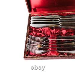 Vintage Silver-Plated Rare Auerhahn 90 Gustav Hermann 24 pieces Germany