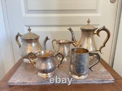 Vintage Silver Plated Tea Coffee Set English LONDON England