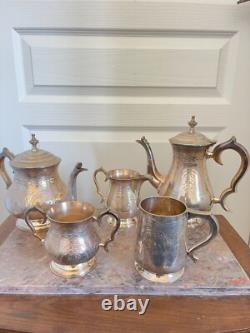 Vintage Silver Plated Tea Coffee Set English LONDON England