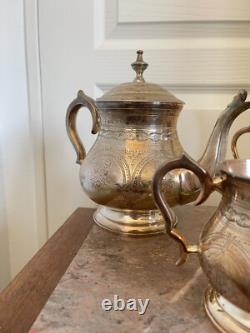 Vintage Silver Plated Tea Coffee Set English LONDON England