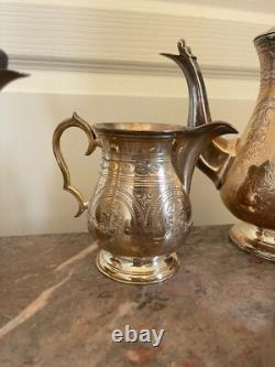 Vintage Silver Plated Tea Coffee Set English LONDON England