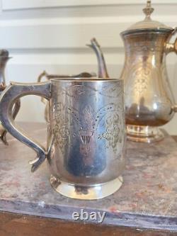 Vintage Silver Plated Tea Coffee Set English LONDON England