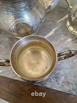 Vintage Silver Plated Tea Coffee Set English LONDON England