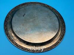 Vintage Silver Plated Tray By Oneida Made In America 12 Inch Diameter